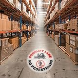 AccuformNMC VPL910LENS LED Sign Projector, Forklift Lane NO Pedestrians