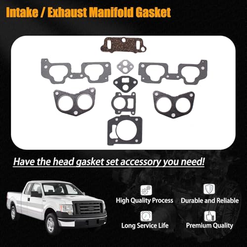 Image of AUCERAMIC HS26170PT-1 MLS Head Gasket Set Fit for 1999-2005 Subaru Forester Legacy Outback Impreza Baja 2.5L H4 SOHC, Cylinder Engine Gasket Kit, Engine EJ25