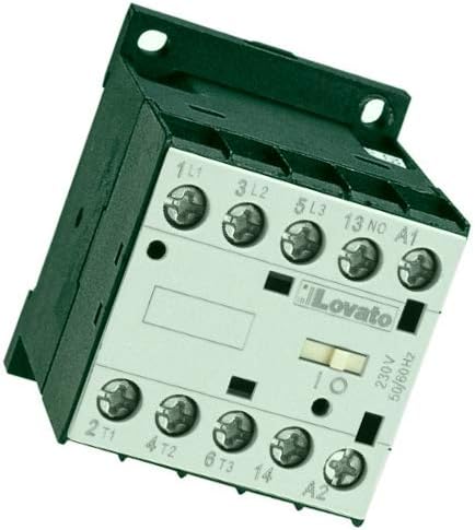 11BG1210A024 Contactor: 3-Pole NO x3 Auxiliary Contacts: NO 24VAC 12A DIN Lovato