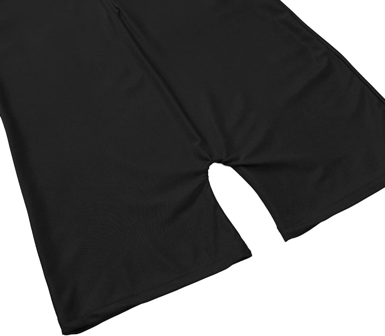 Men's One Piece Short Sleeve Zipper Front Dance Workout Bodysuit Biketard Unitard Jumpsuit