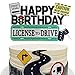 Driver License Birthday Cake Topper, New Driver Birthday Cake Decor, Car Road Signs Theme Party Supplies, 16th 17th Learner Driver Birthday Cake Topper