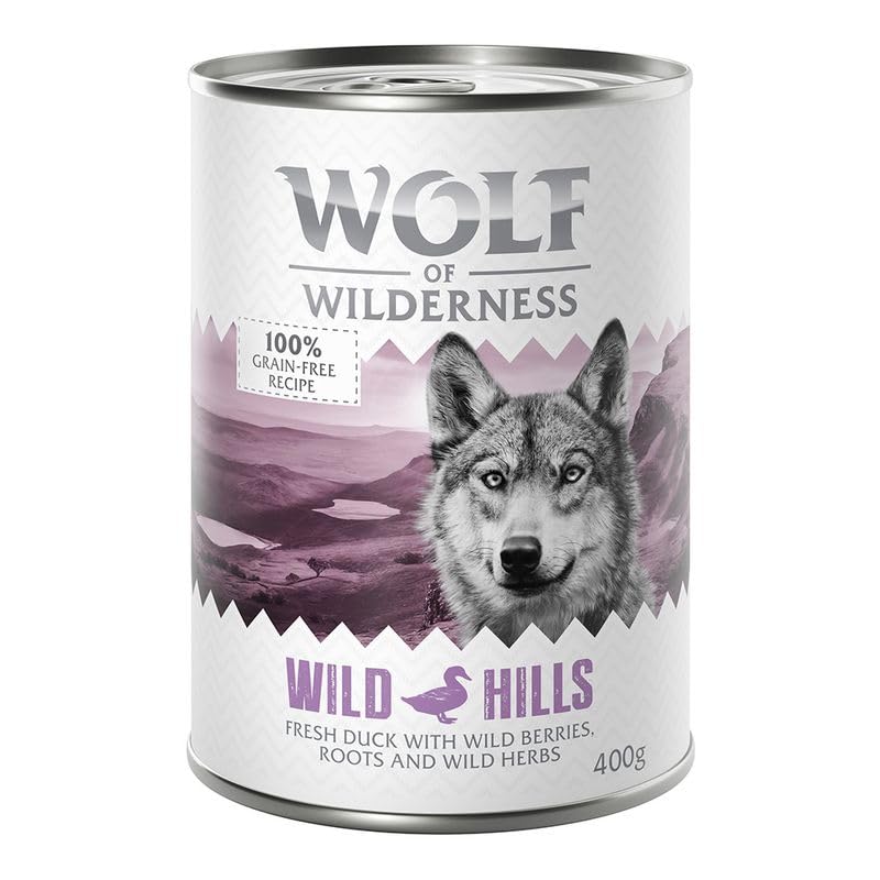 Wolf of Wilderness Adult - Single Protein 6 x 400 g - Wild Hills - Ente