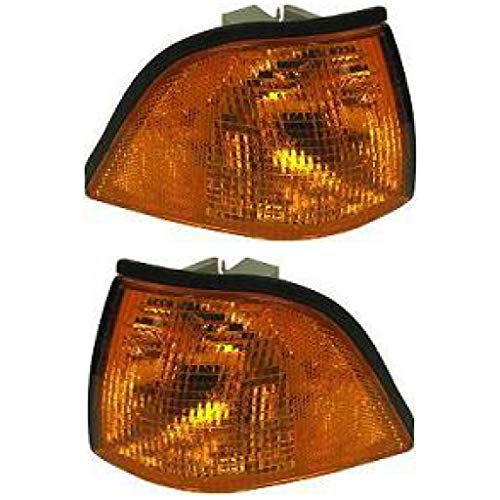 For 1992-1999 BMW 318i Pair Park/Signal Lights Driver and Passenger Side Coupe/Convertible; park/signal combination BM2520107 BM2521107| 63138353283 63138353284