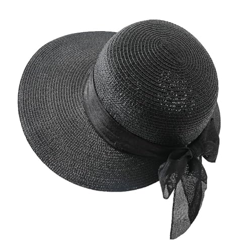 Sombrero de Playa de Paja para Mujer con Ala Ancha miniatura 1