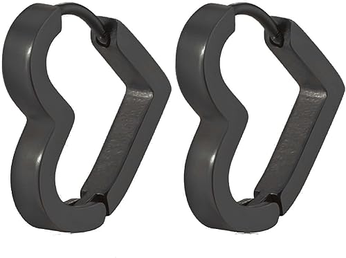 Caiyao Aretes de aro chapados en oro de 14 quilates, hipoalergénicos, con forma de U, forma de herradura, forma de U, hipoalergénicos, pequeños, con