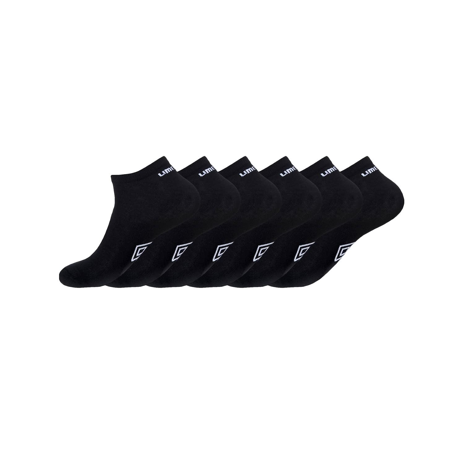Umbro Men's Black (Noir N - Nr) Umb/Am/Tcx6 Sport Socks, Black, 43/46 (Pack Of 6)