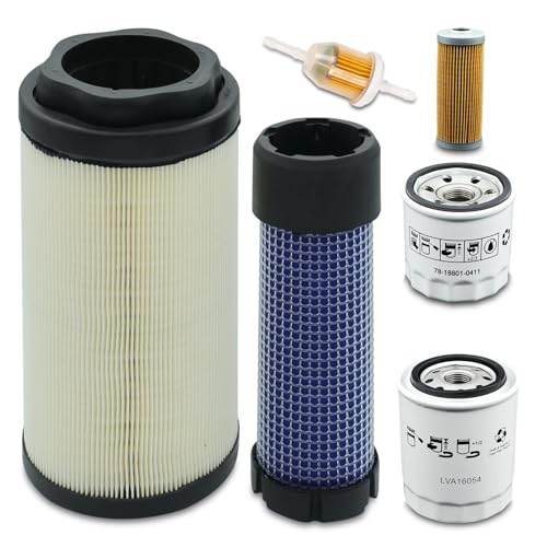 DIMCOSG Tractors maintenance kit OilFuelAir Filter Compatible with John Deere 1025R 1023E 1026R 2025R 2026R Replaces Part Numbers AM116304 LVU34504 LVU34503 M806418 MIU804763