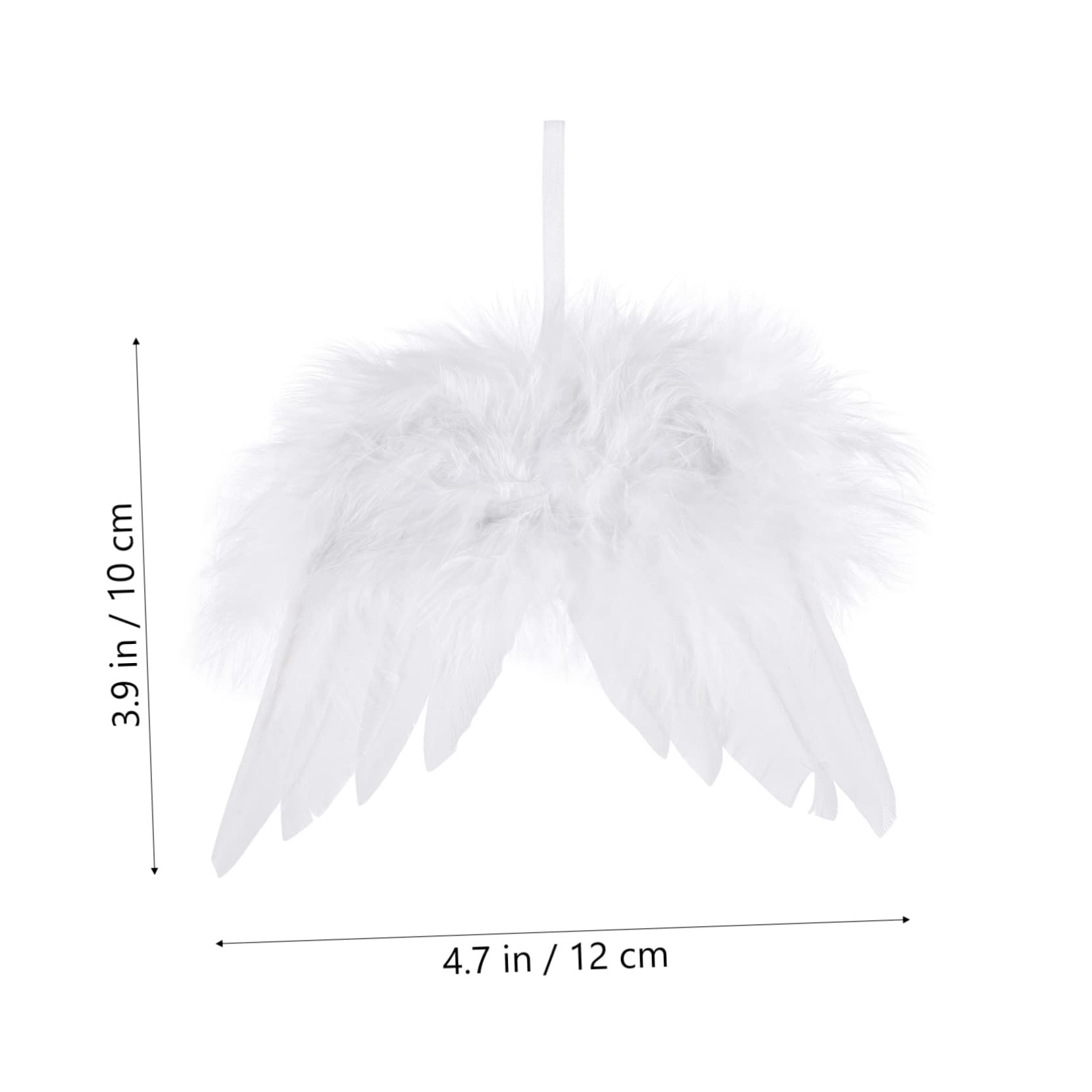 Decoración De Alas De Ángel Colgantes Navideños 24 Unidades Adornos para Árboles De Navidad