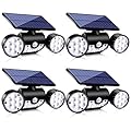 Ollivage Solar Lights Outdoor, 30 LED Solar Security Lights with Motion Sensor Outdoor Spotlights IP65 Waterproof 360° Adjustable Solar Wall Lights Outdoor for Yard Garage Patio Porch, 4 Pack