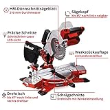 Einhell Akku-Kappsäge TE-MS 18/210 Li-Solo Power X-Change (18 V, max. 60 mm x 120 mm Schnitttiefe/-breite...