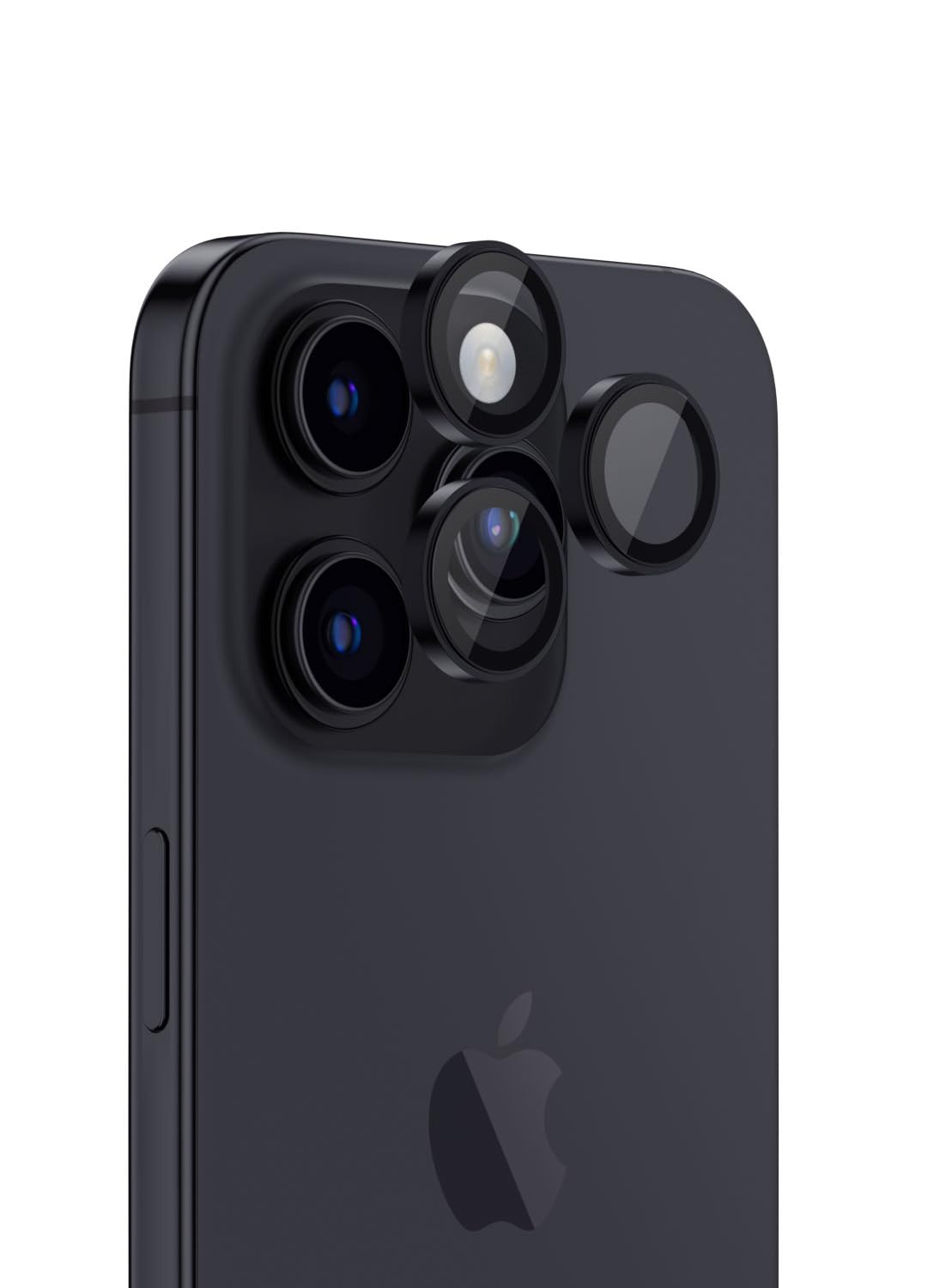 at AMAZINGthing Amazing Thing iPhone 15 Pro and iPhone 15 Pro MAX Camera Lens Protector Supreme Tempered Glass Aluminum AR Lens Defender - Black