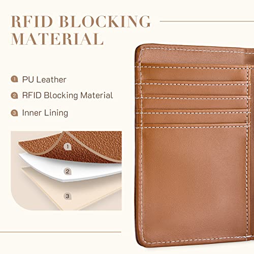 Missnine Small Wallet for Women RFID Compact Wallet Vegan Leather Bifold Ladies Wallet with Card Holder and Coin Purse4