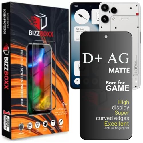 Image of D+ AG Matte Tempered Glass Screen Guard Protector Compatible With Nothing Phone 3a Lite Anti Fingerprint Gaming Special With Camera Cut (For Phone 3a Lite - 6.77 Inch)- Pack of 1