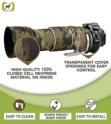 Image of Neoprene Coat for AF-S NIKKOR 200-500 mm f /5.6E ED VR| Water Resistant & All Terrain Protection (Absolute Indian Camo)