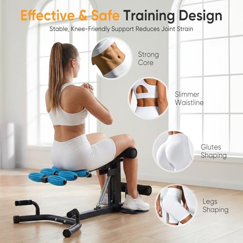 Image of NEWBULIG Deep Squat Machine for Women, Home Gym Fitness Squat Machine | Adjustable Resistance Exercise Equipment, Glutes & Core Workout Equipment, 300 lbs Capacity, 32.9 inchx22.4 inchx36.6 inch