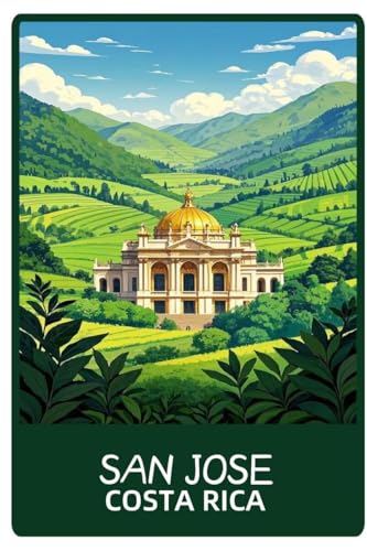 SAN JOSE (COSTA RICA) Vintage Metal Sign Funny Tin Sign Retro Wall Decor for Home, Bar, Kitchen, Garage, 8
