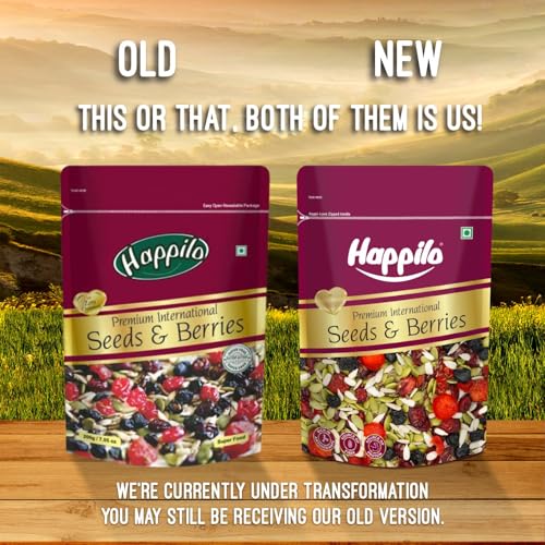 Image of Happilo Premium International Seeds & Berries Mix 200 g (Pack of 2) | Contains Healthy Seeds & Dried Berries | Low in Calories, High in Nutrients | Morning Snack