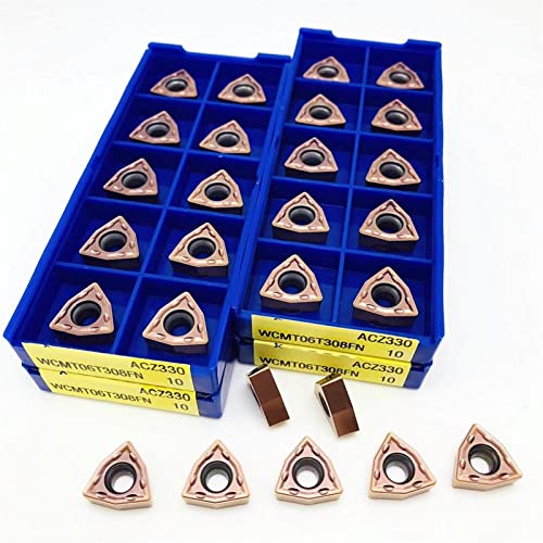 10 Piezas Insertos WCMT06T308 para Torno CNC miniatura 2