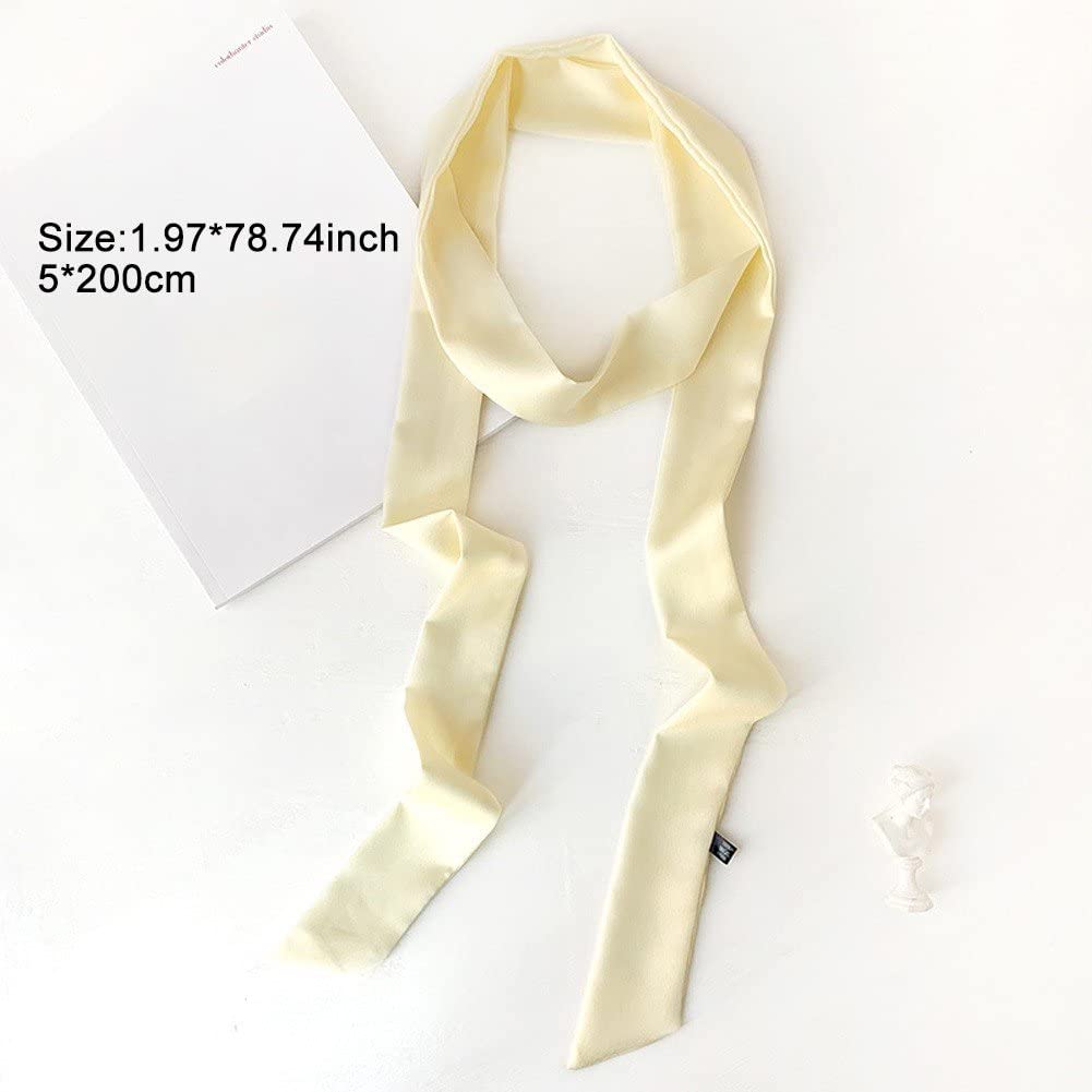 Amazon.com: Keuyeo Soft Satin Silk Scarf Long Thin Ribbons  display picture 2