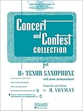  Hal Leonard Rubank Concert And Contest Collection Tenor Sax Book/CD