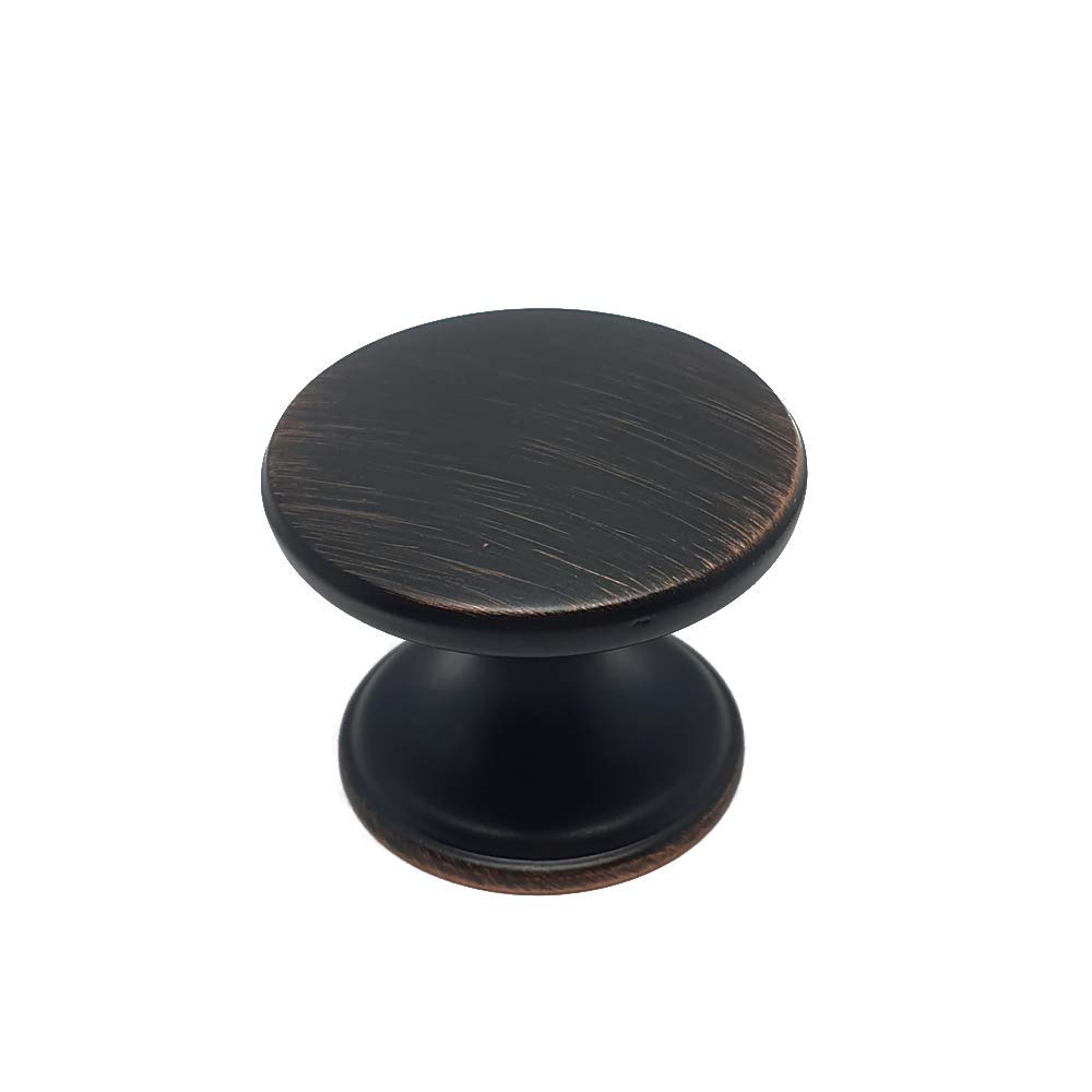 FittingsCo Knob Collection Copper/Chrome/Black/ 33mm Diameter, 5 Finishes Available (Matte Black)
