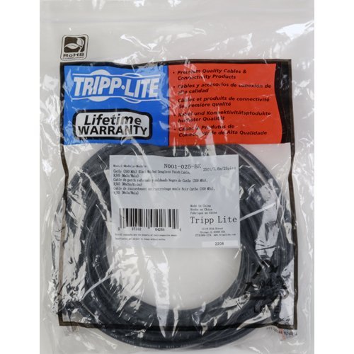 Cable patch Tripp Lite Cat5e 14 pies RJ45 negro miniatura 5