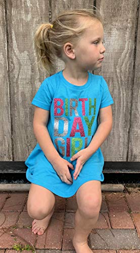 Image of SoRock Birthday Girl Shirt Toddler Kids Glitter