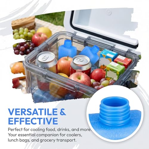 Packs de hielo reutilizables Kisangel 4 piezas miniatura 4