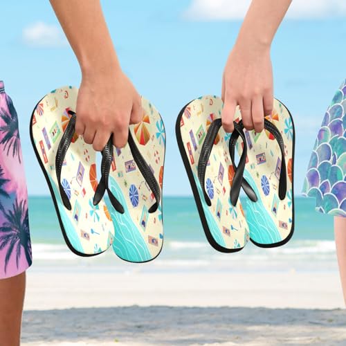 STAYTOP Sunbathing on The Beach Flip Flops Sandals of Men's & Women's,Sandals Beach Slippers Shower Slides4