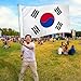 South Korea Flag - Beautiful Double-Stitched - 100% Polyester w/Brass Grommets 3' x 5'