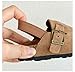 Kids Suede Clogs Toddler Clogs Boys Girls Sandals Cork Adjustable Buckle Mules Cute Slip-on Slippers (Brown, 7-7.5 Toddler)