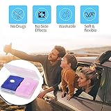 JEOPKO 2 Pairs Motion Sickness Wristbands,Sea Sickness Wristbands Travel Sickness Bands Motion Sickness Relief Bands Anti Nausea Wristbands Natural Nausea Relief for Sea Car Airplanes(Pink and Blue) - Image 6