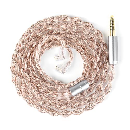Câble OCC d'extension KBEAR pour écouteurs IEM audiophiles en marron