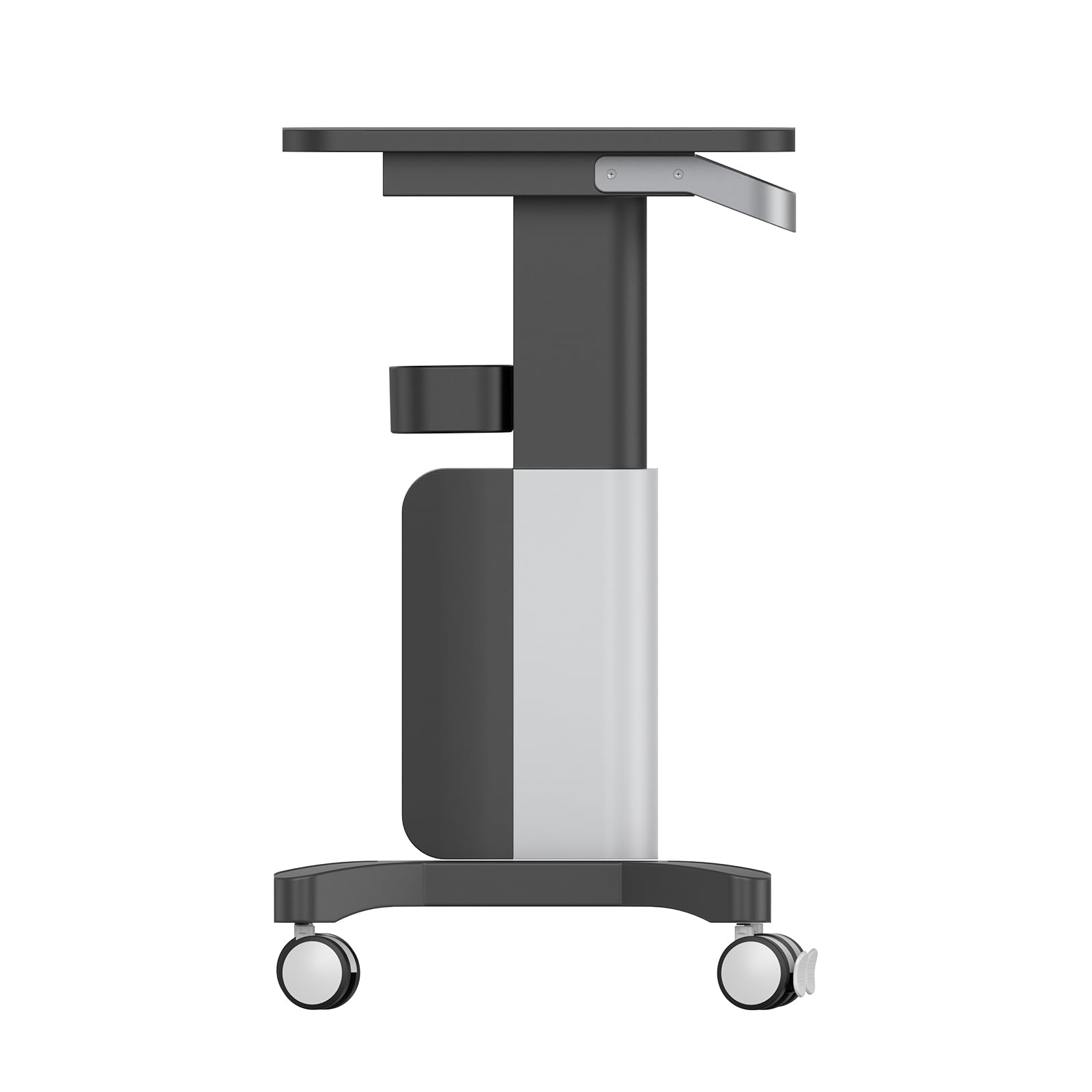 BEWISER Medizinischer Rollwagen mit Aufbewahrungsbox, Schönheitssalon Mobile Trolley, Schwarz