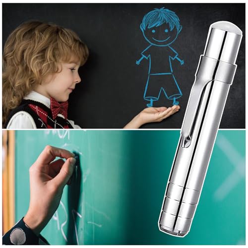 Jiavlyx 5 Stück Aluminium Legierung Kreidehalter, Kreidehalter Aus Metal, Verstellbarer Kreidehalter, Bunte Chalk Holders, Für Schule,Kinder Und Lehrer, Schule Bürobedarf（Zufällige Farbe）