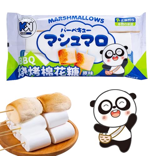 Barbecue Marshmallows, Barbecue Süßigkeiten, Schaumzucker-Süßigkeit, Vegan Marshmallows, Mäusespeck für Barbecue, Lagerfeuer Oder zum Grillen