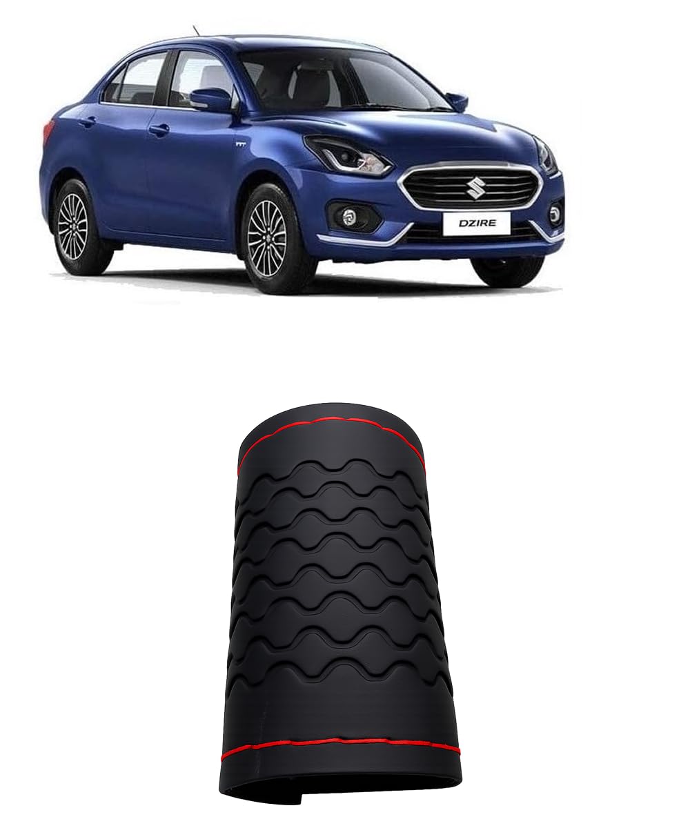 Anti-Slip Auto Car Steering Wheel Cover for Maruti Suzuki New Dzire Car (Color: Red, Black, Hand Stitched, Premium Material)-picture-52