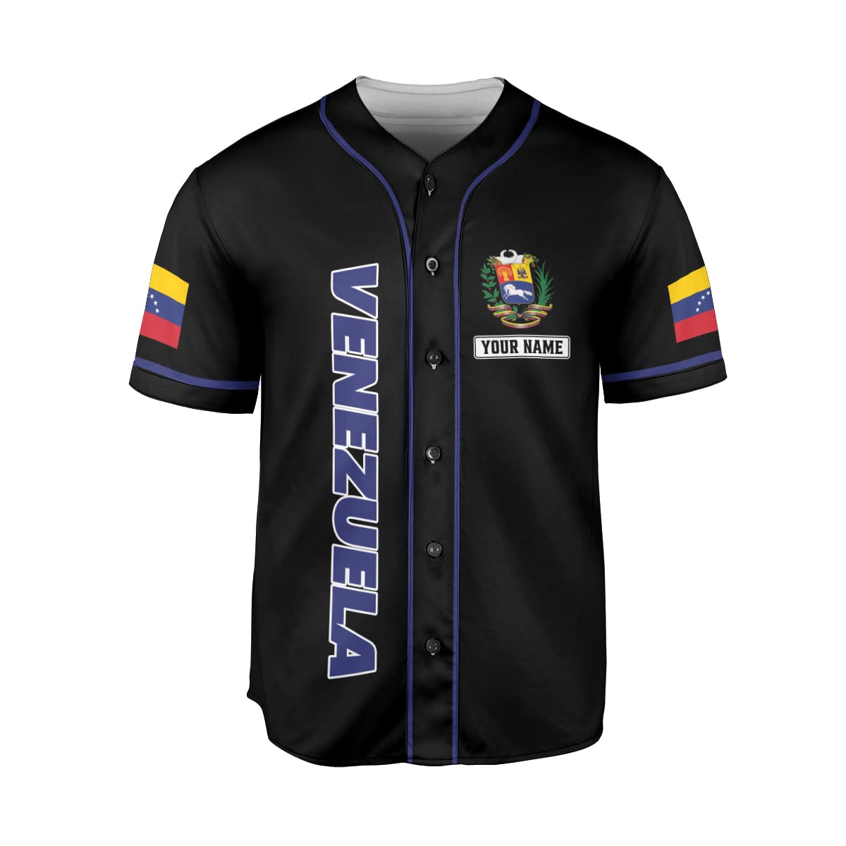 Personalized Name Venezuela Baseball Jersey Shirt, Venezuela Jersey for Men and Women Baseball Jersey Shirt Unisex S-5XL (Style 6)