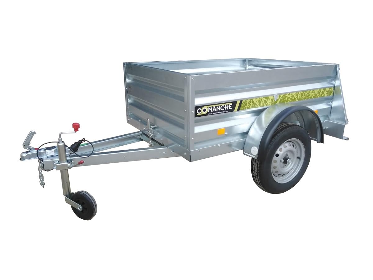 Guardabarro galvanizado con bordón de goma, para ruedas 12"/13" de remolque 680x330x190