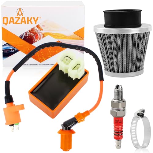 QAZAKY Performance Ignition Coil CDI Spark Plug for GY6 50cc-90cc