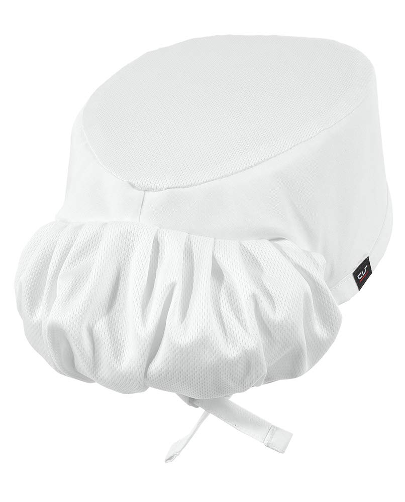 ChefUniforms.comProfessional Chef Skull Cap - Ponytail Holder, Unisex