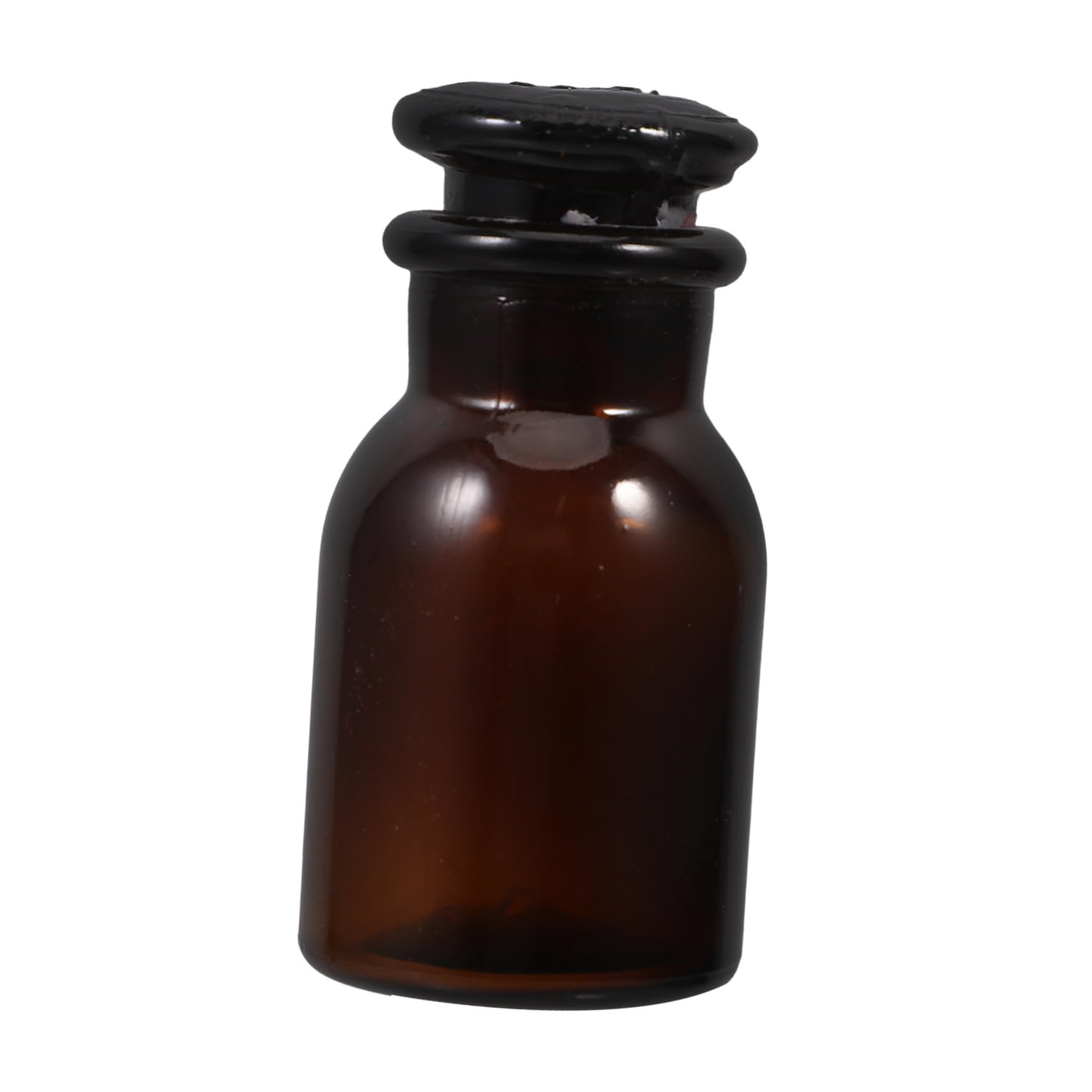 KICHOUSE Bottle for Water Wide Mouth Reagent Lab Bottle Glass Chemical Container 30ml Brown