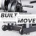 Synergee Horizontal Plate Storage Rack with Barbell Holders – Interchangeable Dividers, 350 lb Capacity, Fits Bumper & Cast Iron Plates, Wheels for Easy Mobility