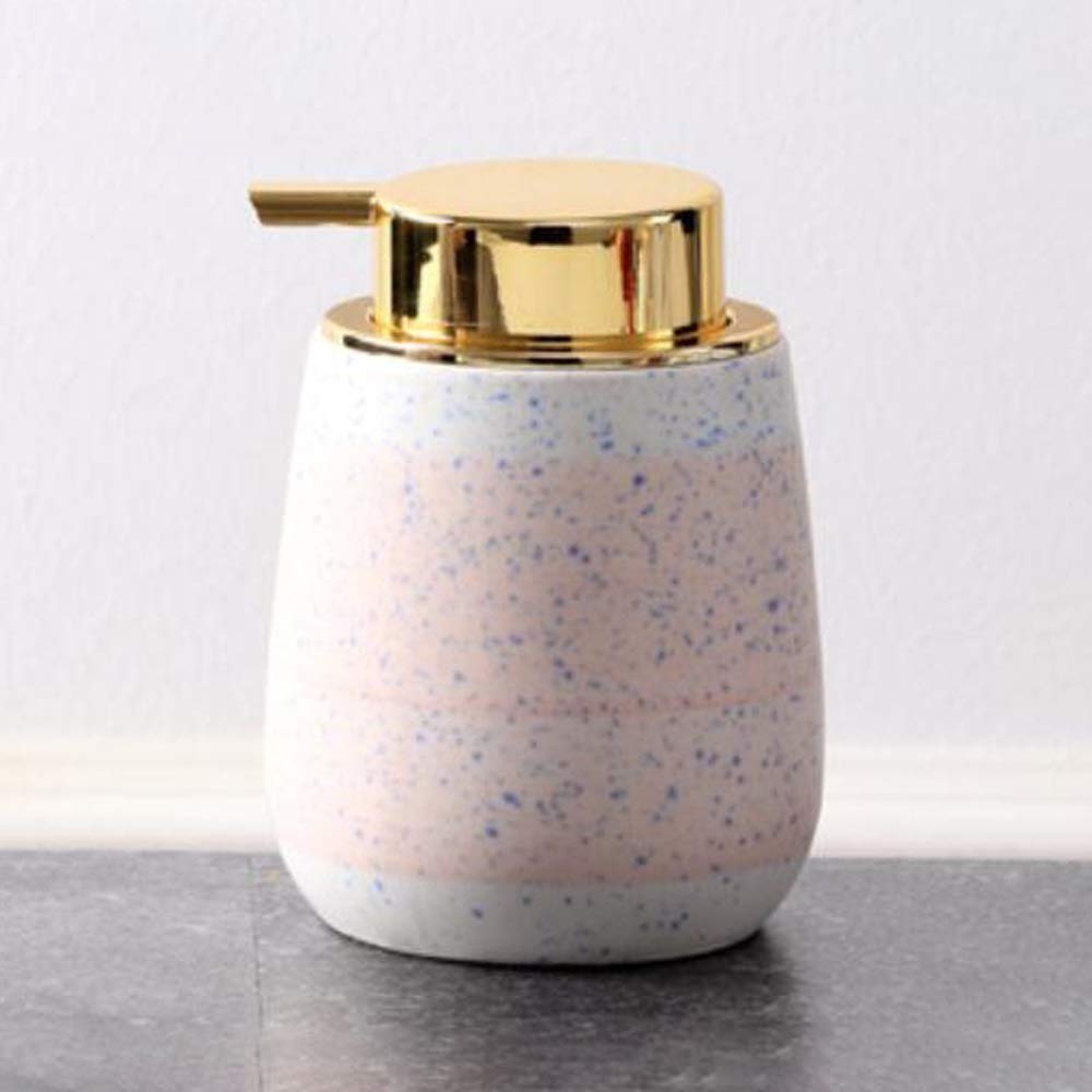 CaihongweiNew Ceramics Creative Soap Dispenser with Pump Hand Sanitizer Bottle Lotion Jar Liquid Bottle Housewares for Bathroom Hand sanitizer Push Type Empty Bottle Lotion Bottle (Color : A)