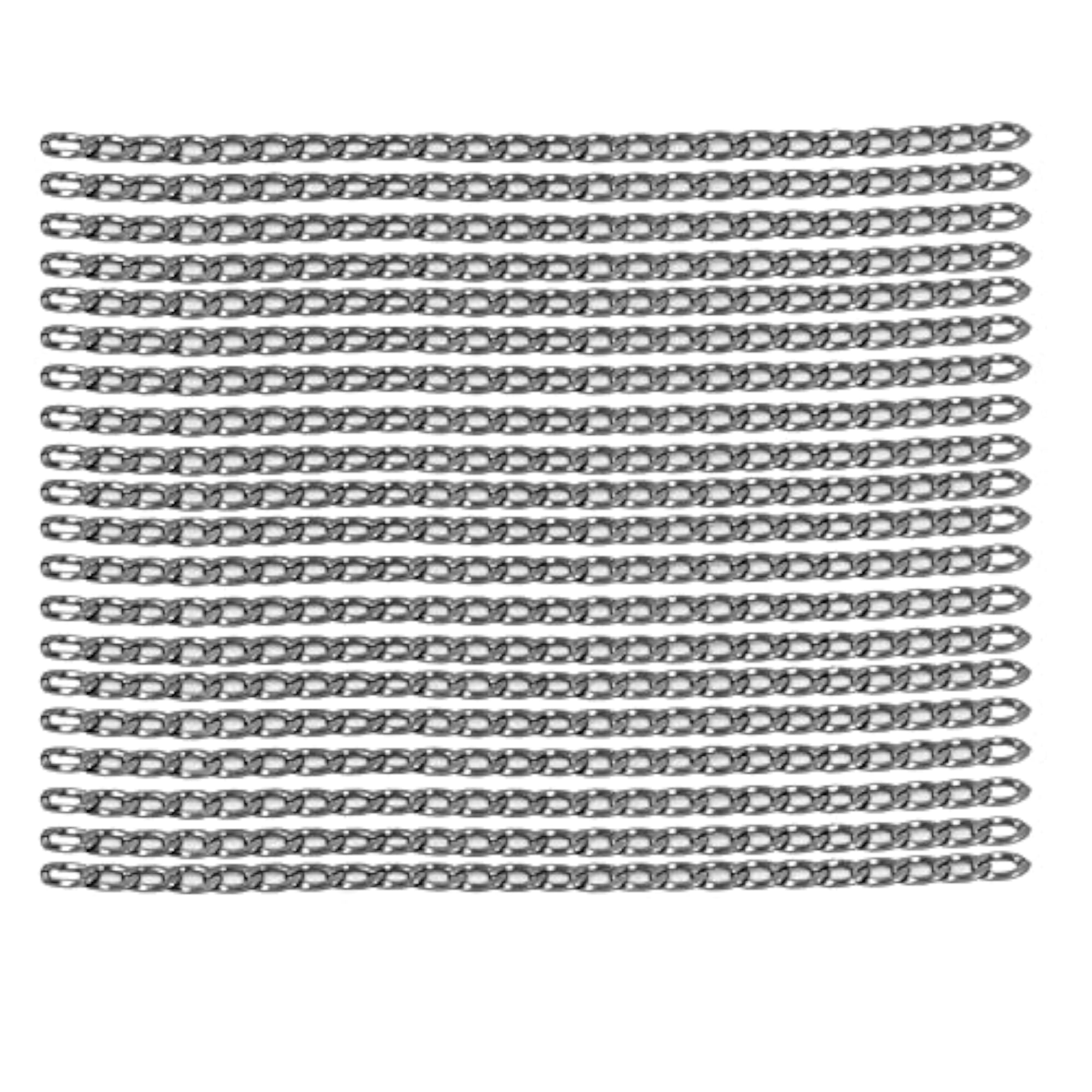 Aluminum Curb Chain Bracelet Necklace Jewelry Making