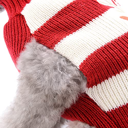 HRTTSY Weihnachten Hundepullover, Winter Warmer Hund Katze Pullover Kleidung Haustier Mantel Kostüm Welpenpullover Pullover Bekleidung für kleine mittelgroße Hunde Großer Hund Haustierpullover