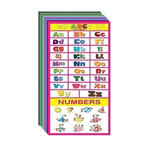 PAPER PLANE DESIGN Children’s Early Learning Educational Posters (12 x 18 inch Size, Set of 10)
