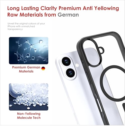 Image of PC,TPU Case for iPhone 16 Plus,[Military Grade Drop Protection] Full Body Heavy Duty Rugged Case Shockproof Protective-Combo [1 Case + Screen Protector + Camera Lens] Black
