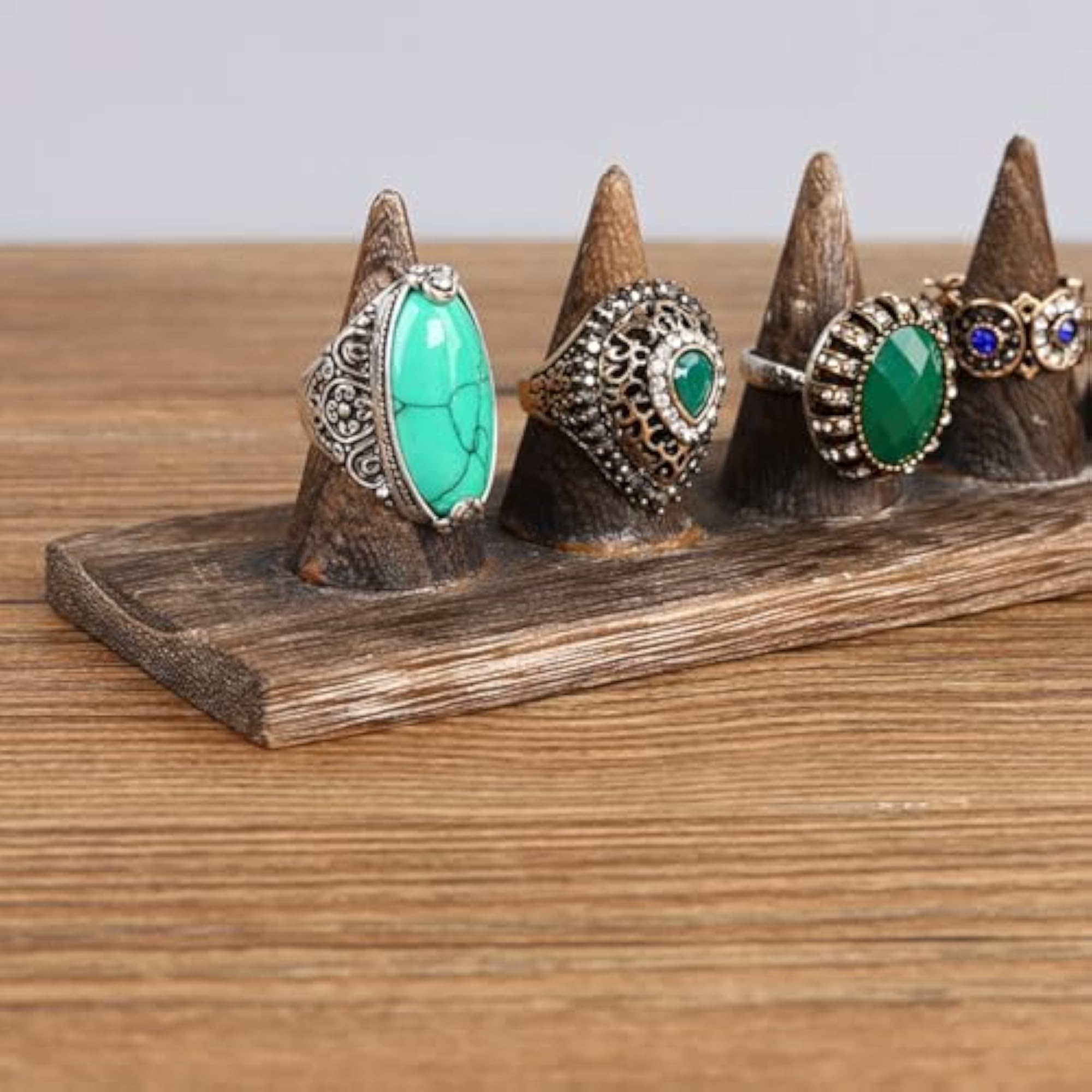 Wood Cone Band Stand for Retail