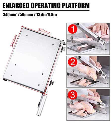 WERYU Fleischschneider, manuelle Rippen, Fleisch, Hacken, Lamm, gefrorenes Fleisch, Knorpel, Schneidemaschine, für… – Bild 3